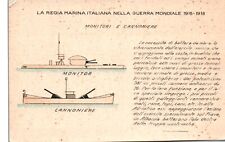 Postcard Italian Royal Navy Battleship Gunner & Monitor WWI c1915 picture