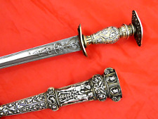 FINEST ANTIQUE SILVER DAGGER ITALY or GREECE / Turkish Ottoman style blade sword picture