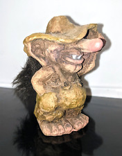 Vintage Norway Nyform Trolls - Troll With Hat and Bushy Tail - 11 cm Tall picture