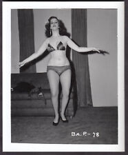 STRIPPER FETISH MODEL BARBARA PAULINE ... KLAW VINTAGE ORIGINAL 4X5 1950'S #78 picture