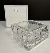 Vintage Avon 1999 Perceive 24% Lead Crystal Keepsake Trinket Box~New with Box picture