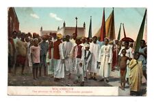MOZAMBIQUE, AFRICA ~ A GROUP OF MUSLIMS IN A PROCESSION ~ 1907-20 picture