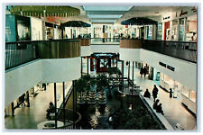 c1950's King of Prussia Plaza Shopping Mall Interior Pennsylvania PA Postcard picture