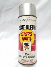 Vintage Rust Oleum Spray Paint Can 470 Ready Mixed Aluminum Big Face Scotty 1962 picture