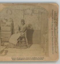 George Washington Andrew Jackson in Prison African American Stereoview picture
