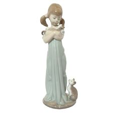LLADRO NAO Porcelain Figurine - GIRL WITH KITTENS - Handmade In Spain picture