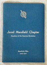 1946-1947 Daughters of the American Revolution DAR Mansfield, OH State Program picture