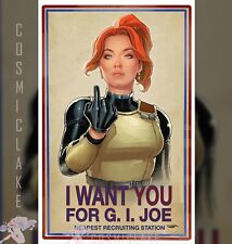 SCARLETT #1 UNCLE SAM WANT YOU WWII POSTER VIRGIN SHAH LTD 500 G.I JOE PRE 6/10☪ picture