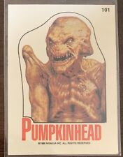 1988 OPC O-PEE-CHEE Fright Flicks Puzzle White Border Pumpkin Head #101 picture