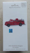 1951 Ford Fire Engine Brigade Hallmark Keepsake Ornament 8th in Series 2010 picture