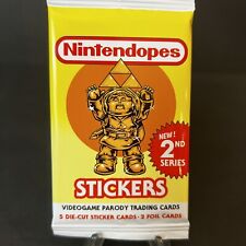 2021 NINTENDOPES 2ND SERIES GARBAGE PAIL KIDS SEALED PACK 7 VIDEOGAME CARDS picture