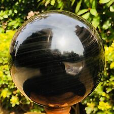 2220g Natural Silver Obsidian Sphere Crystal quartz Ball Healing picture