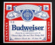 Anheuser Busch BUDWEISER KING OF BEERS - label MO 7oz picture