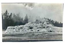 RPPC. Castle Geyser. Yellow Stone National Park Real Photo Postcard. AZO 1904-18 picture