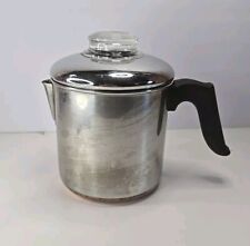 Vintage Revere Ware 1801 Copper Bottom Coffee Pot Percolator 4 Cup Pre-68 picture