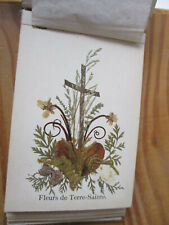 Religiosa Superb Herbarium Flowers of the Land Holy Jerusalem Reliquary 1902 Shipping picture