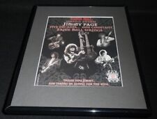 2007 Ernie Ball Strings Jimmy Page Framed 11x14 ORIGINAL Vintage Advertisement picture