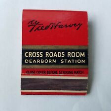 Rare Vintage Matchbook Fred Harvey Dearborn Station Tub15 picture