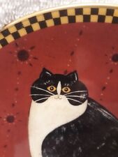 Happy Cat Lenox 1994 Porcelain Cat Collection Plate A3867 Folk Art Warren Kimble picture