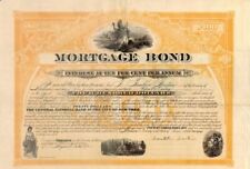 Central National Bank in the City of New York - 1876 $400 Banking Bond - Banking picture