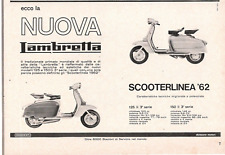 Lambretta Innocenti Li 125-150 Advertising Original 1962 New Scooterlinea '62 picture