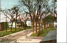Vtg Ellsworth Maine ME View of Street from Hotel 1910s DB Postcard picture