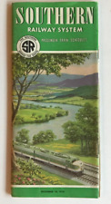 SOUTHERN RAILWAY SYSTEM: RAILROAD TIME TABLE / SCHEDULE - NOV. 10, 1958 34 PGS picture