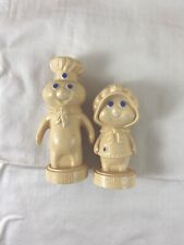Vintage 1974 Pillsbury Dough Boy Poppin Fresh And Poppie Salt And Pepper Shakers picture