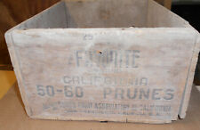 Vitg Wooden Shipping Crate Box Favorite Brand California Prunes San Francisco  picture