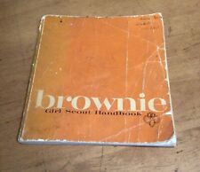 Vintage 1972 Brownie Girl Scout Handbook Paperback Orange Cover picture
