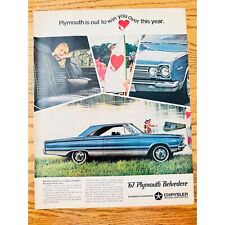 1967 Plymouth Belvedere Vintage Print Ad Chrysler Motors Out to Win You Over picture