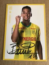 Cristian Benavente, Peru 🇵🇪  FC Nantes 2019/20 hand signed picture