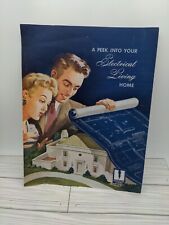 Vintage Electric Home Advertisement Electrical League CLE OH 1940's picture