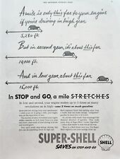 1938 Shell gas dealer Vintage Ad low and second your engine makes up picture