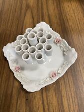 Vintage rare Bavarian cigerette holder Bavaria Porcelain Flower Dish Beautiful picture