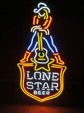 Lone Star Beer Guitar Cowgirl 24