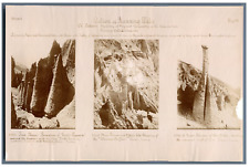 France, Vintage Action of Running Water Print. 3 photos - 5 x 8 cm. Cit Print picture
