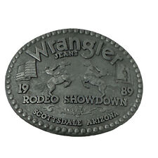 Wrangler Jeans Rodeo Showdown 1989 Scottsdale Arizona ADM ZEE belt buckle picture