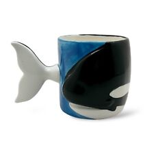 1989 Bergschrund Seattle Orca Killer Whale Coffee Mug Whale Tail Handle picture