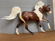 Breyer Custom Classic Bay Pinto on the Malik Cantering Arabian Stallion Mold picture