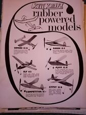 Sa39 Ephemera 1968 advert keilkraft aeroplane models rubber powered  picture
