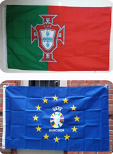 1 PORTUGAL FEDERATION FLAG (3x5 FT) + 1 EUROCUP 2024 FLAG (3X5 FT) $45 picture