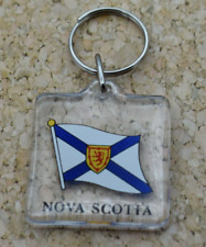 VINTAGE NOVA SCOTIA CANADA KEY CHAIN PREOWNED 1 SIDED APPX. 1 3/8