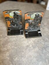 Pompeii Bronze Co. Book Ends. Entitled Knowledge 1925 picture