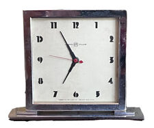 Gilbert Rohde Herman Miller Telechron Art Deco Vtg Chrome Table Desk Clock Mcm picture