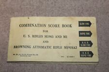 Original WW2 U.S. Army GI's Combination Score Book for Rifles, 1942 dated picture
