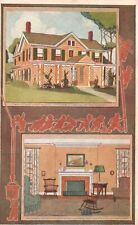Vintage Postcard 1920's Two Ways House Painted Decorative Artwork Decoration picture