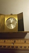Arnex Brass Table Clock Swiss - not runs picture