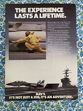 Vintage 1985 Navy Recruitment Print Ad The Experience Lasts A Lifetime picture