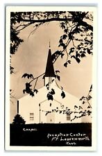 Postcard Chapel Reception Center - Fort Leavenworth, Kansas KS 1943 RPPC J3 picture